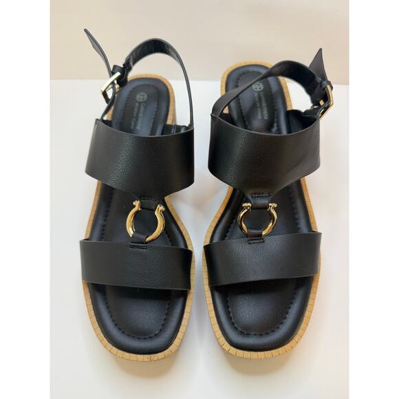 Giani Bernini Women's Harperr Memory Foam Platform Wedge Sandals Size 8 - Picture 1 of 4